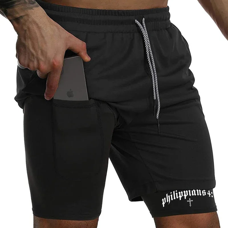 Jesus Saves – 2-in-1 Faith Training Shorts