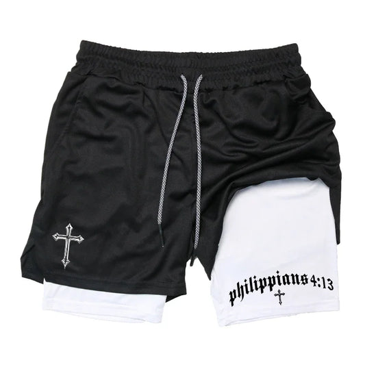 Jesus Saves – 2-in-1 Faith Training Shorts